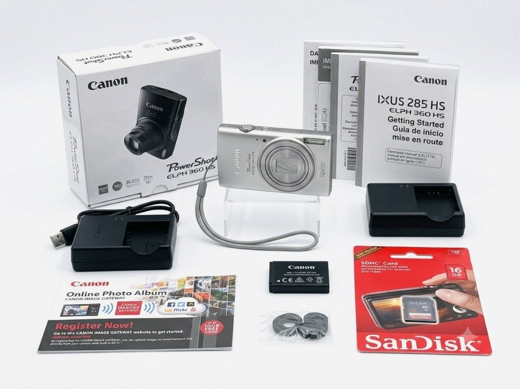 Canon PowerShot ELPH 360  Digital Camera Silver, Ophalen of Verzenden, Nieuw, Compact, Canon