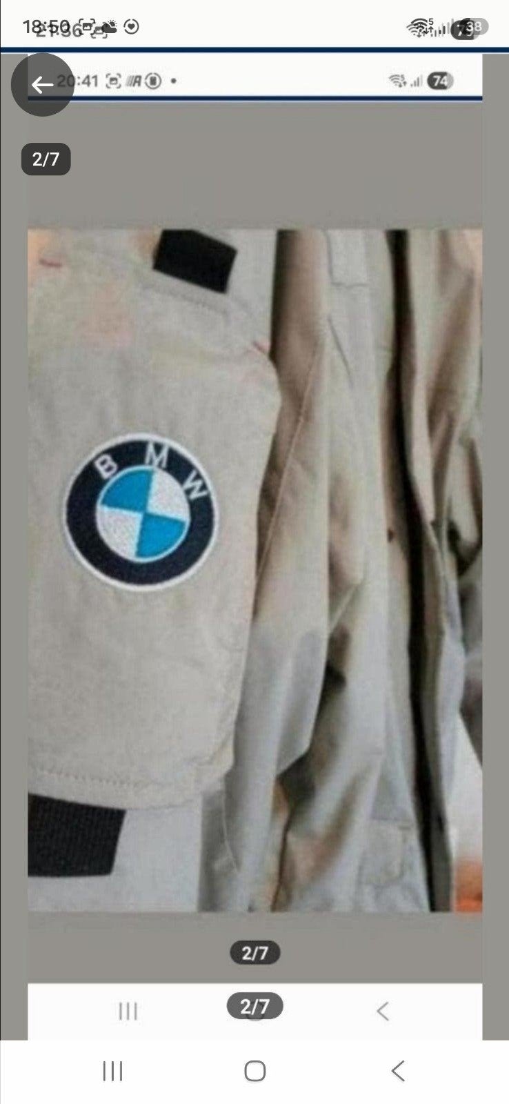 HOOGWAARDIGE BMW-JAS MET VEEL ZAKKEN PRIJS 30 EUR, Kleding | Heren, Jassen | Winter, Ophalen, Nieuw, Overige maten, Beige