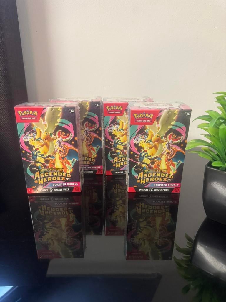4x Seald Pokemon Ascended Heroes Booster Bundle 6Packs!!!, Ophalen of Verzenden, Nieuw, Booster, Foil