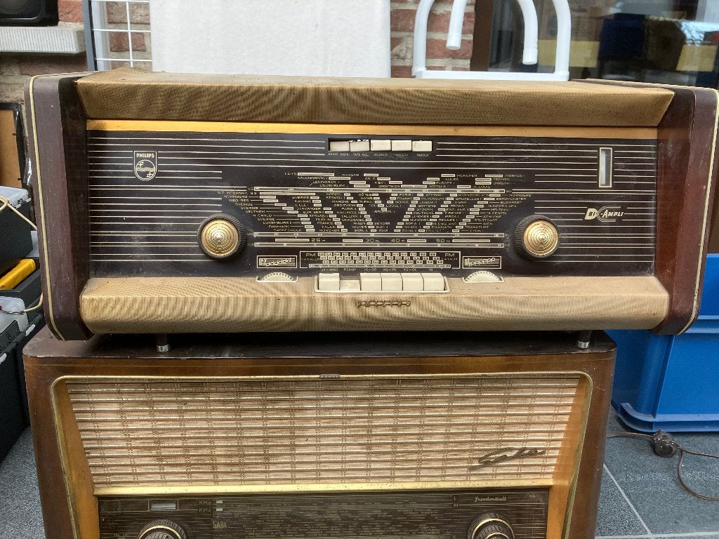 Philips radio bi-ampli, Enlèvement, Utilisé, Radio