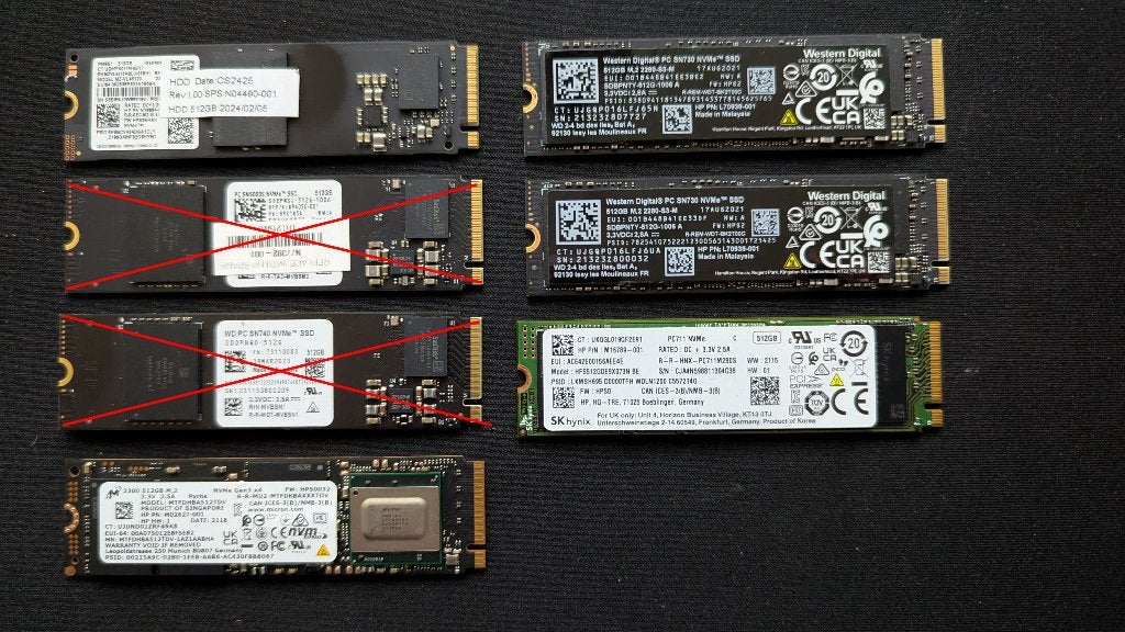Verschillende 512GB M2 NVME's samen/apart. Prijs per stuk, Informatique & Logiciels, Disques durs, Utilisé, Laptop, Interne, Enlèvement ou Envoi