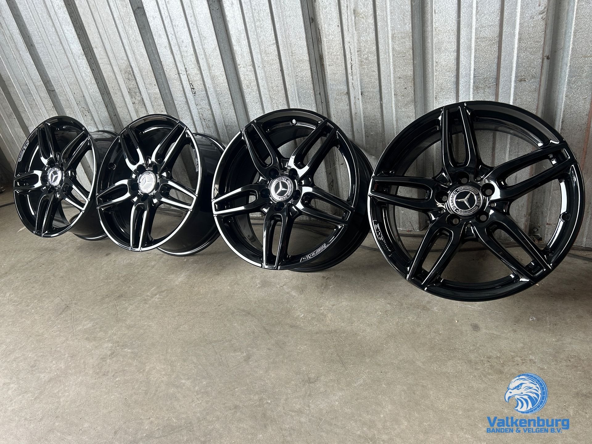 Originele Mercedes AMG 18 inch zwarte velgen 5x112, Auto-onderdelen, Gebruikt, Velg(en), -, -