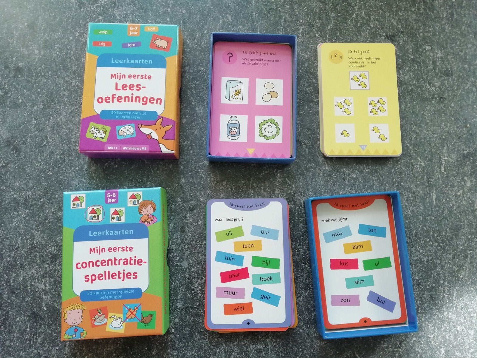leeskaarten Ik leer lezen, Ophalen