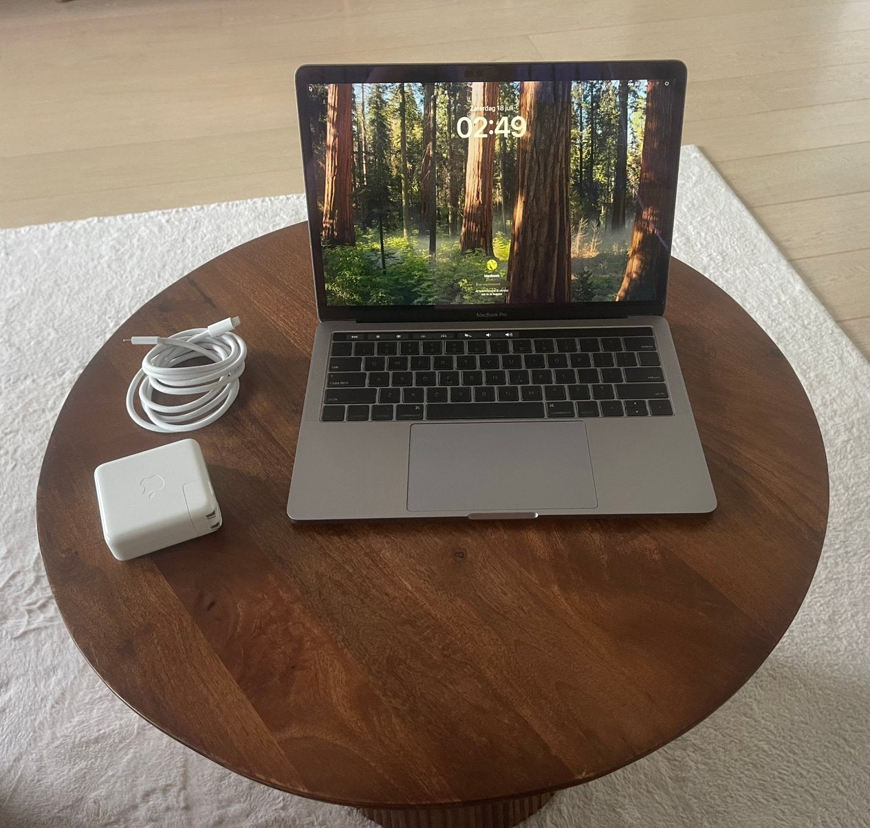 Apple MacBook Pro 13-inch 2018 | 256GB | 190 batterijcycli, MacBook Pro, 256 GB, 2 tot 3 Ghz, Qwerty