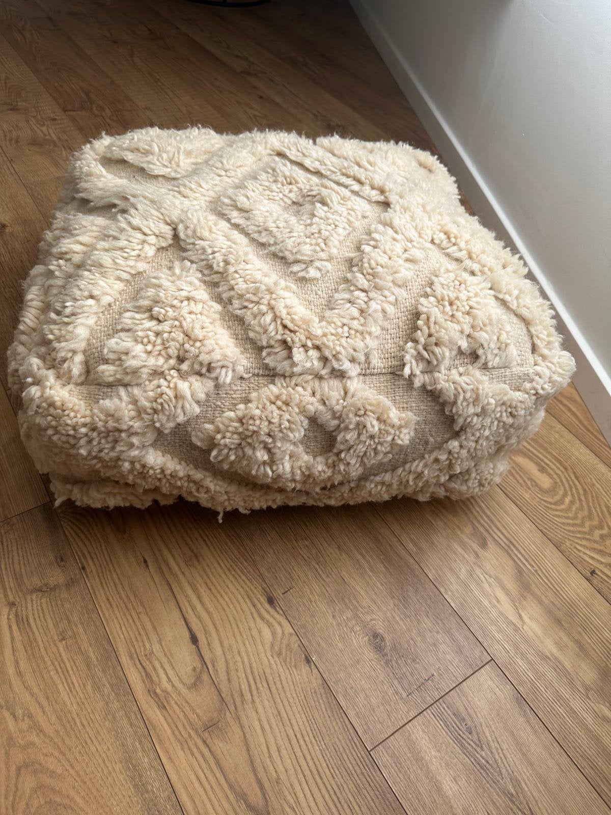 Petit pouffe berbère, Maison & Meubles, Enlèvement, Comme neuf