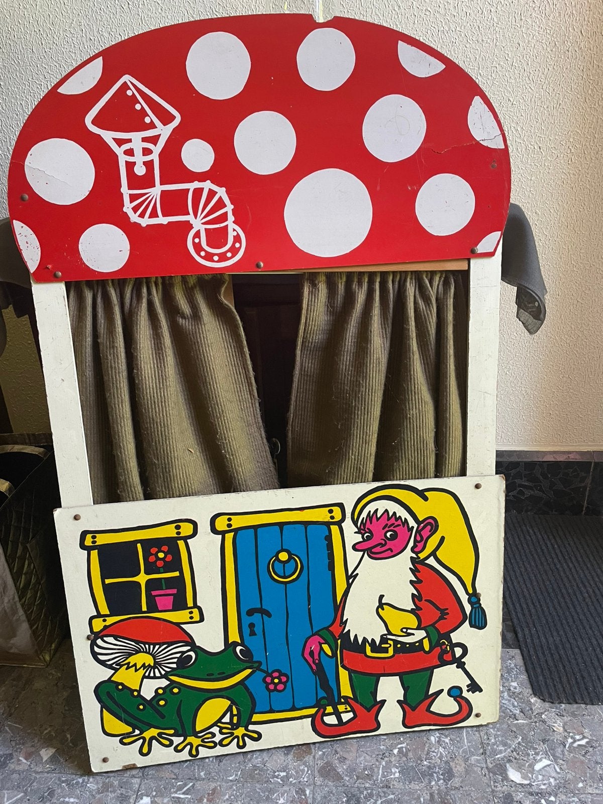 Vintage poppenkast 1972, Ophalen, Gebruikt
