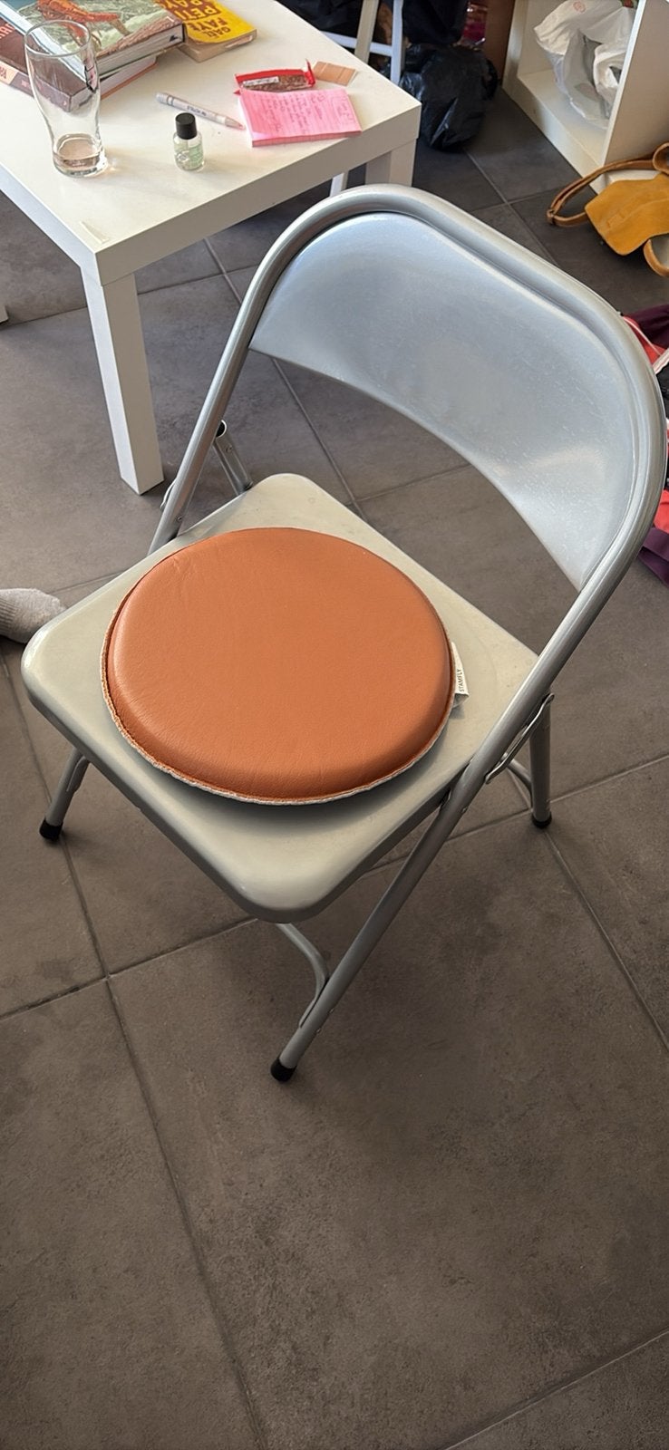 Chaise metallique pliante, Huis en Inrichting, Stoelen, Ophalen, Gebruikt, Metaal, Eén