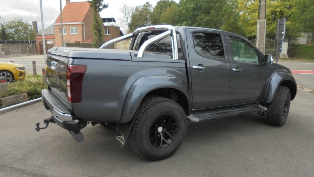 ISUZU D MAX AT35 - 4WD - 1.9D - LEDER - NAVI - CAMERA, Autos, Cuir, Argent ou Gris, Achat, Noir