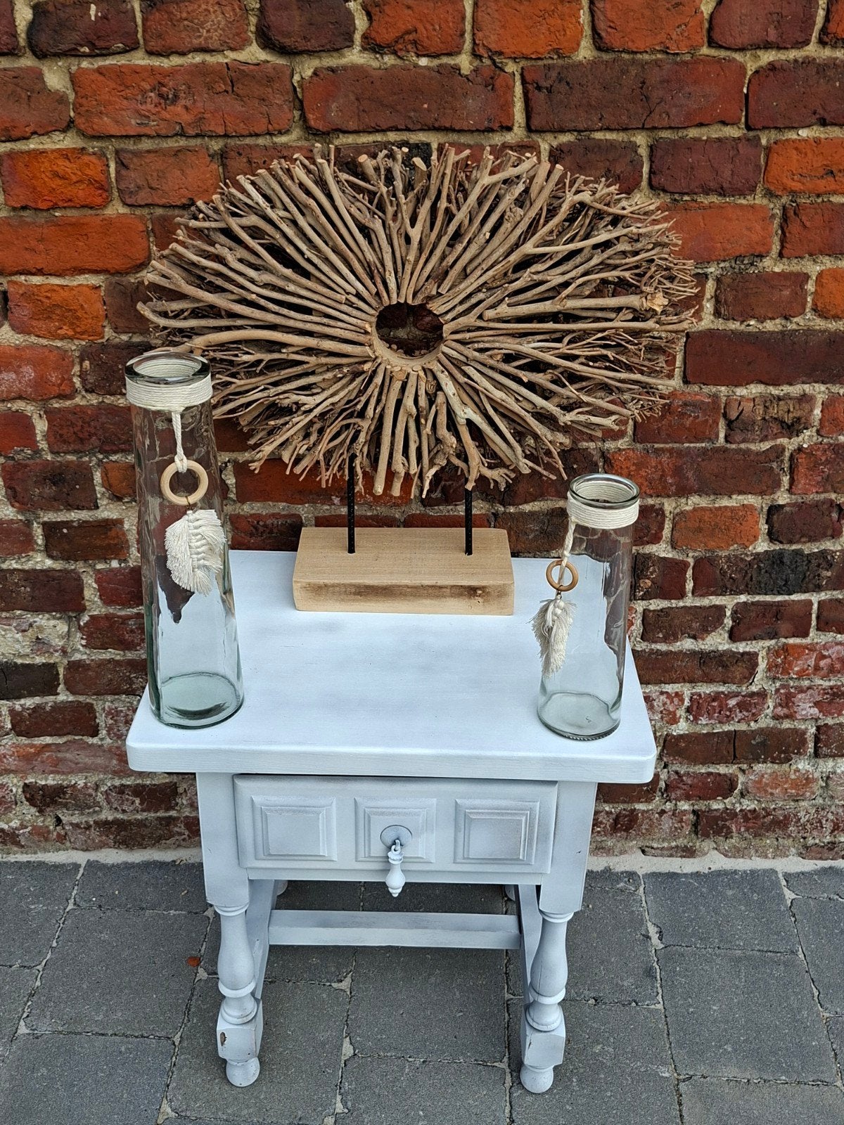 Petit Meuble table 50x37x53cm, Campagnard, Utilisé, Bois, Enlèvement