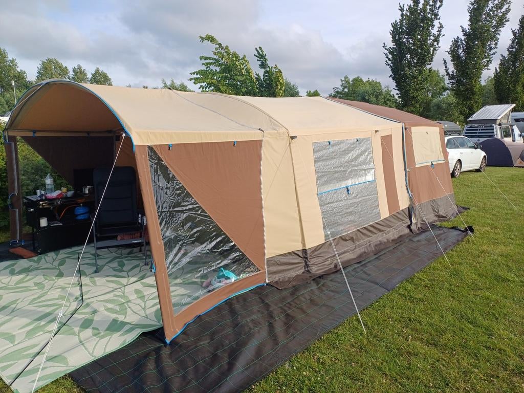 Vouwwagen trigano galleon Grand luxe 2023, Beige, Enlèvement, Plus de 6, Trigano