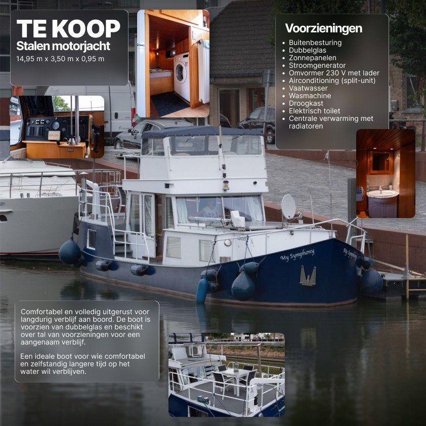 All-seasons motorjacht met alle comfort., Gebruikt, Binnenboordmotor, Diesel, Motorjacht
