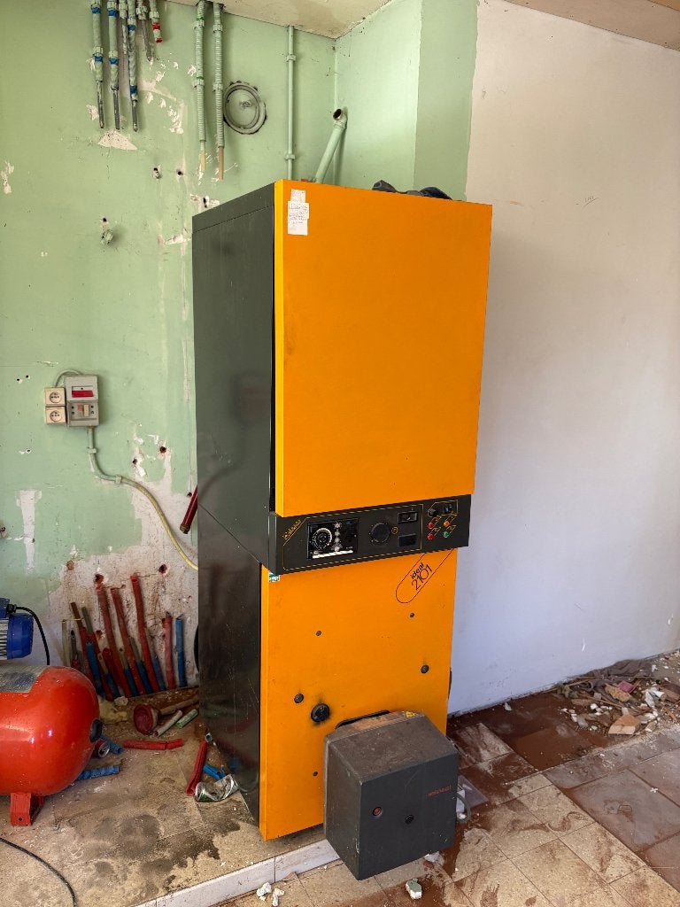 out ijzer - mazouttank, Doe-het-zelf en Bouw, Ophalen, Gebruikt, IJzer