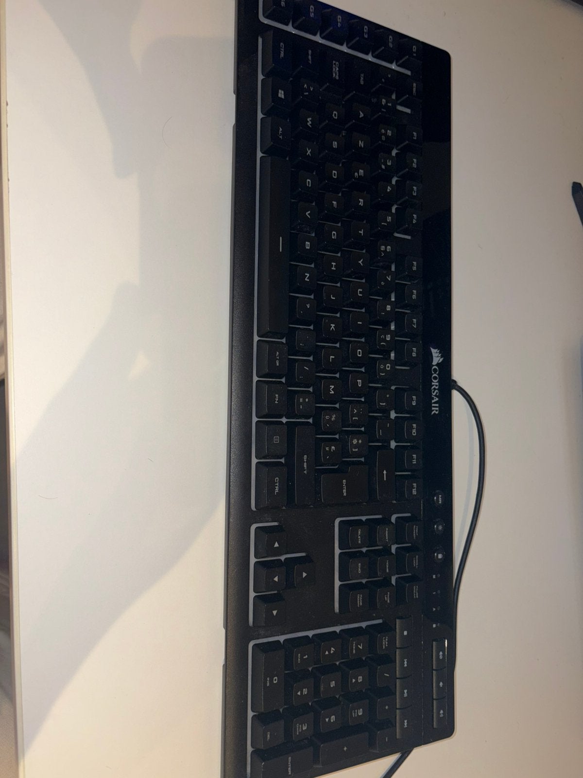 Clavier K55 RGB Corsair, Enlèvement ou Envoi, Reconditionné, Azerty, Filaire