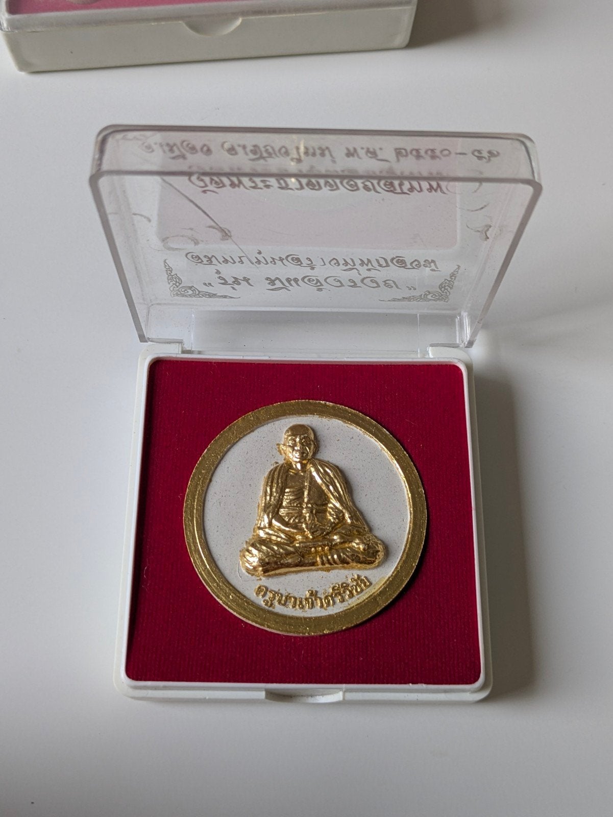 Thais amulet uit Boeddhistische tempel, Antiquités & Art, Enlèvement ou Envoi