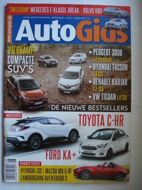 AutoGids 972 Toyota C-HR Lamborghini Aventador Mazda MX-5 RF, Boeken, Auto's | Folders en Tijdschriften, Verzenden, Gelezen, Algemeen
