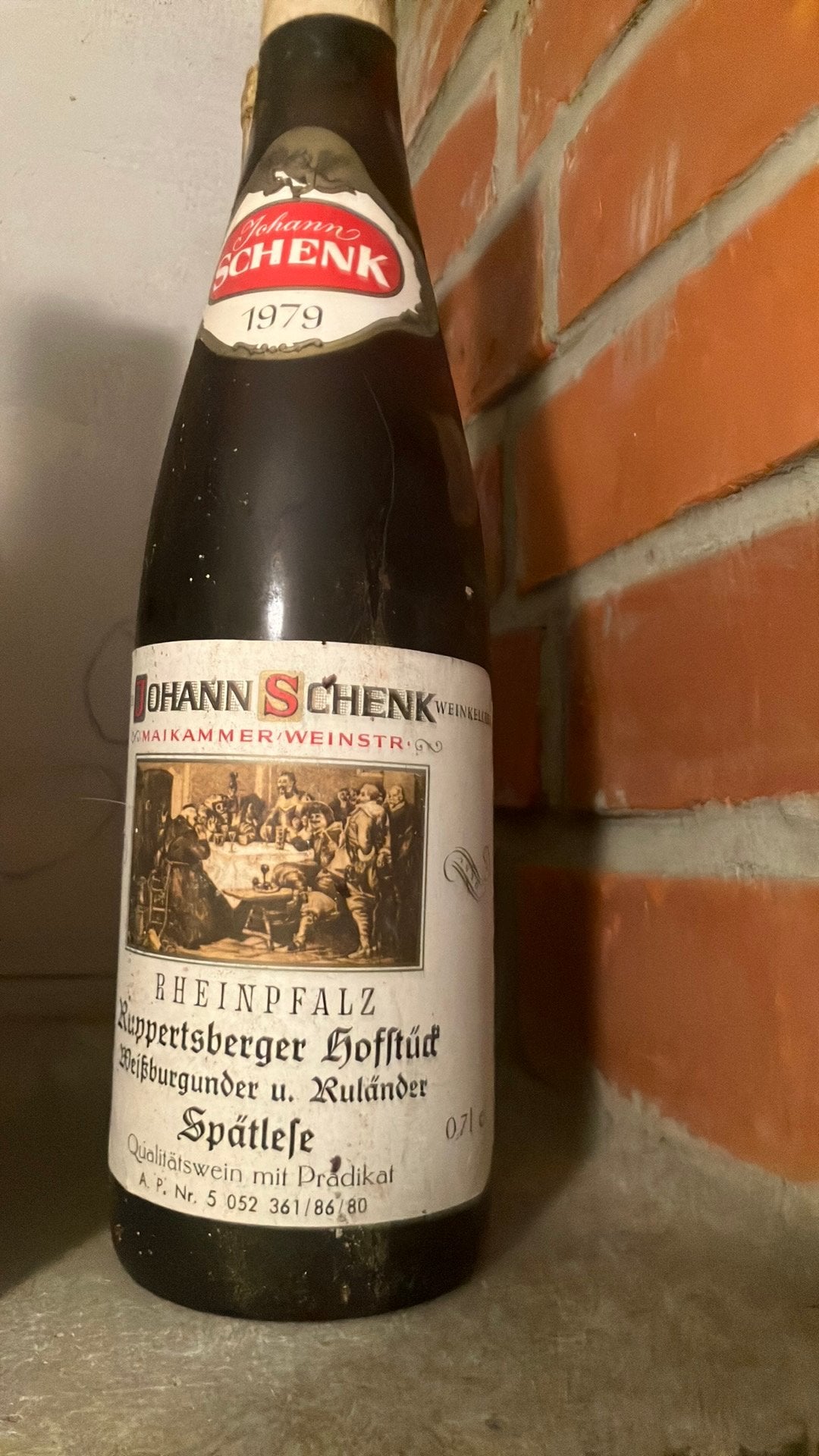Spätlese wijn 1979, Ophalen, Overige typen, Zo goed als nieuw, Vol