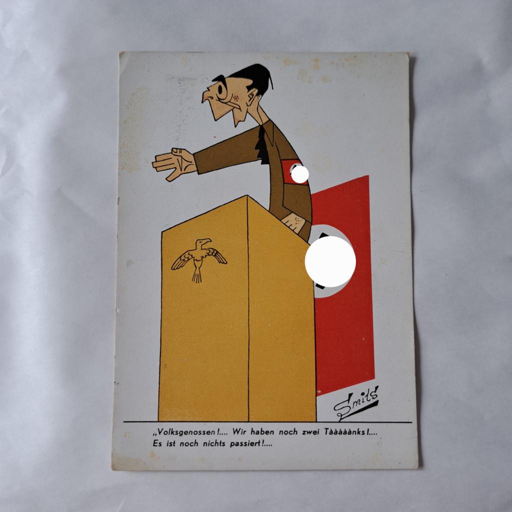 Satirische oude politieke ansichtkaart jaren, Ophalen of Verzenden