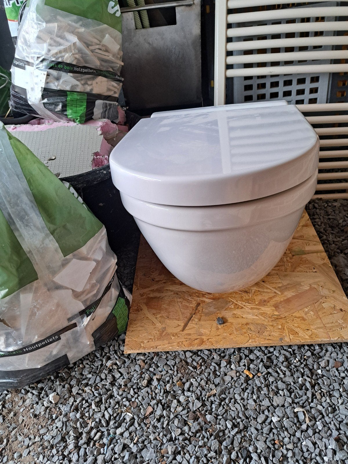 Hangwc duravit, Ophalen