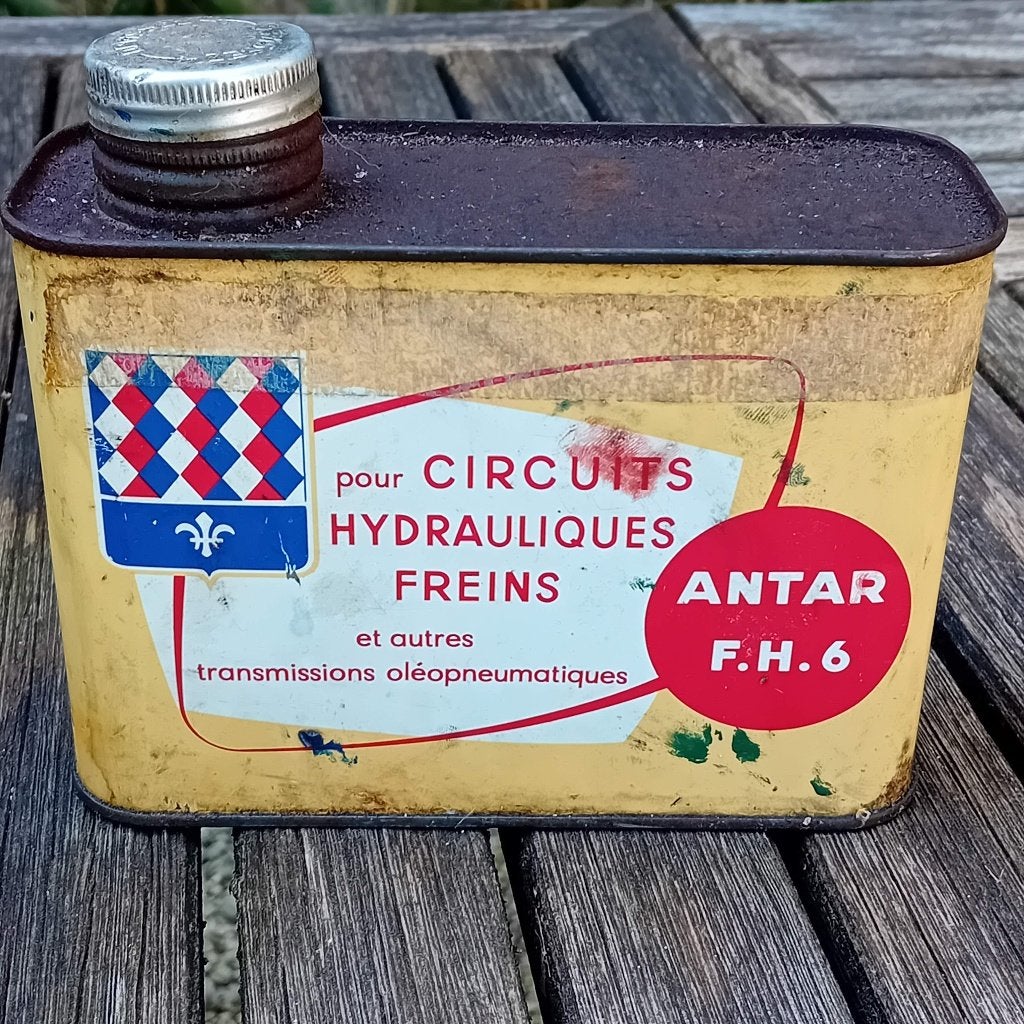 Bidon d'huile vintage ANTAR F.H.6., Enlèvement ou Envoi, Utilisé