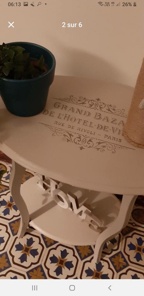 Ovaal voetstuk, Huis en Inrichting, Ophalen, Zo goed als nieuw, Ovaal, Shabby chic