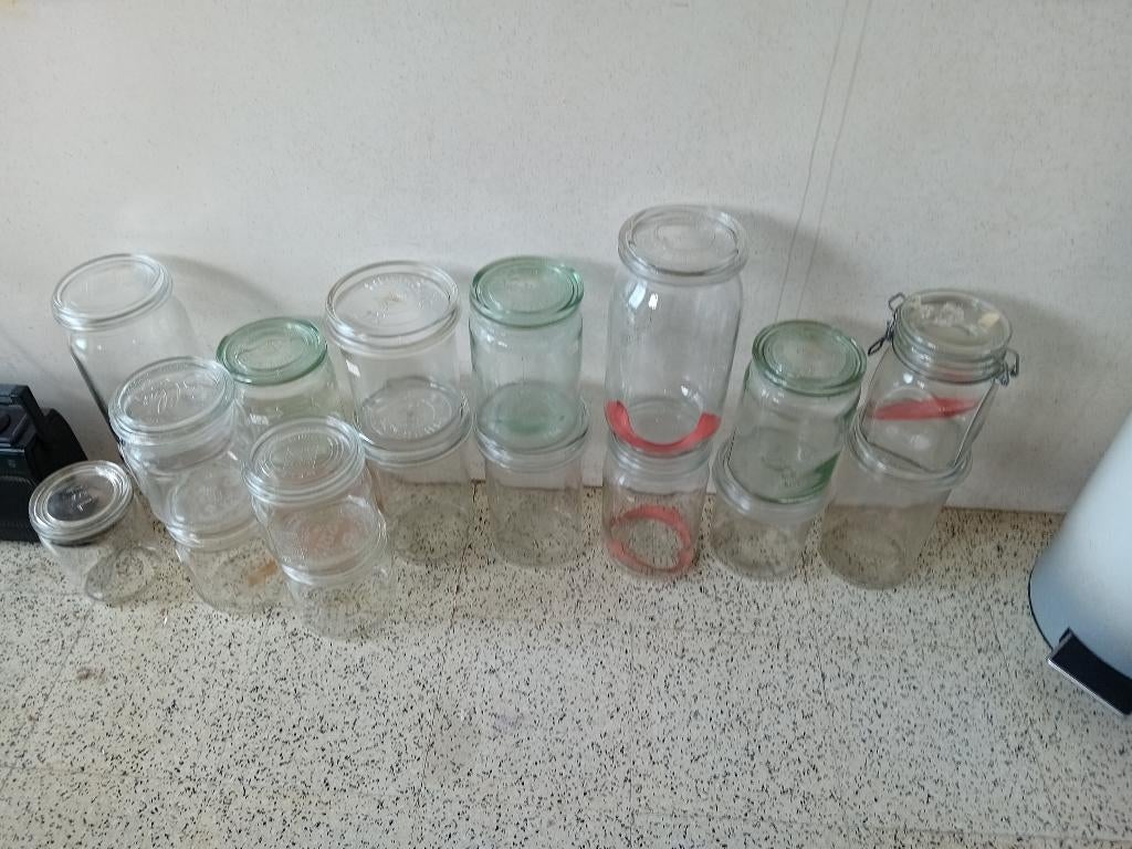 Bocaux de conservation, Pot de stockage, Enlèvement, Utilisé, Verre