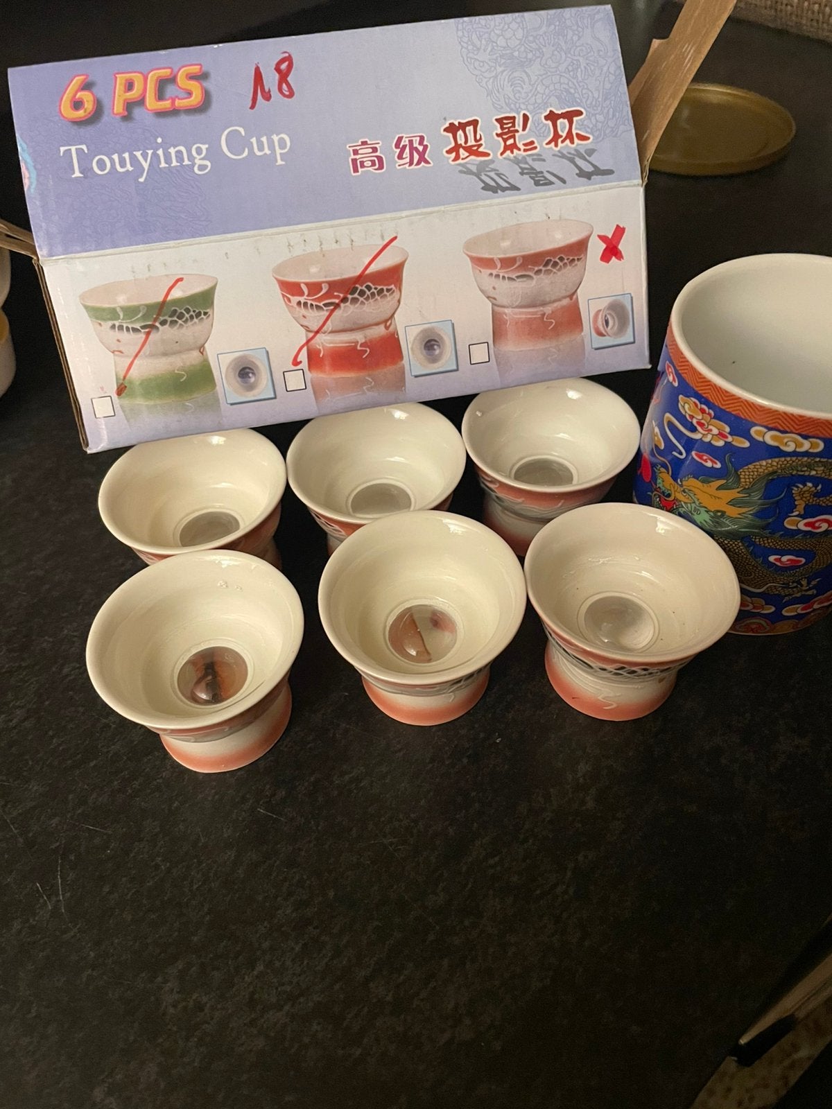 Service sake pour femme + tasse a the, Antiquités & Art, Envoi