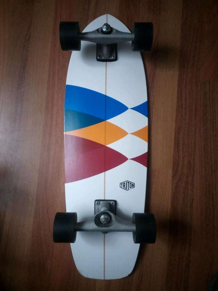 Carver Triton Surfskate Skateboard Longboard Carver CX, Enlèvement ou Envoi, Utilisé, Skateboard, Longboard