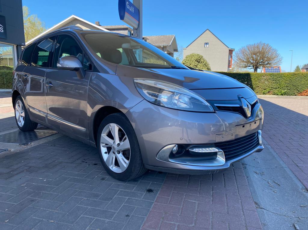 Renault Scénic 1.2 - BENZINE - AIRCO - 132.000km - 2015, Auto's, Euro 5, Monovolume, Zwart, Bruin