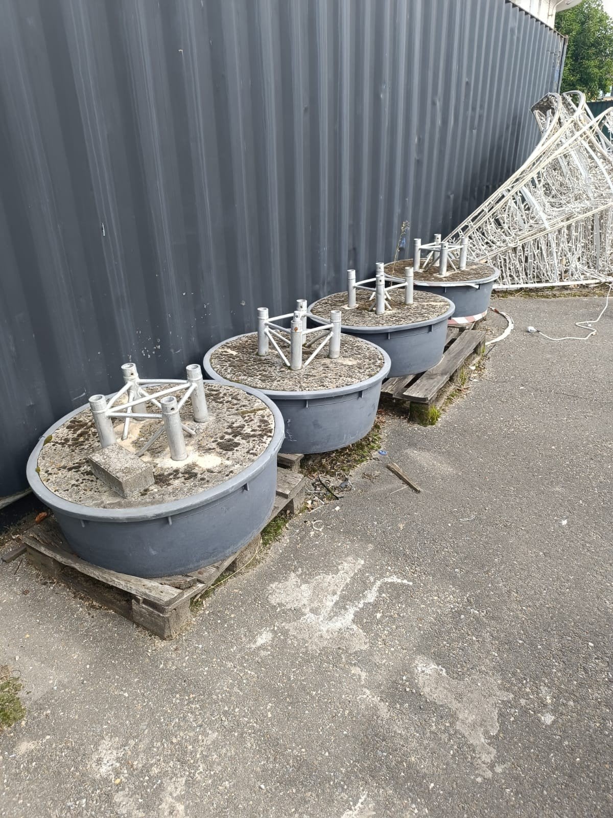 4 betonblokken met Prolyte truss erin, Muziek en Instrumenten, Ophalen of Verzenden