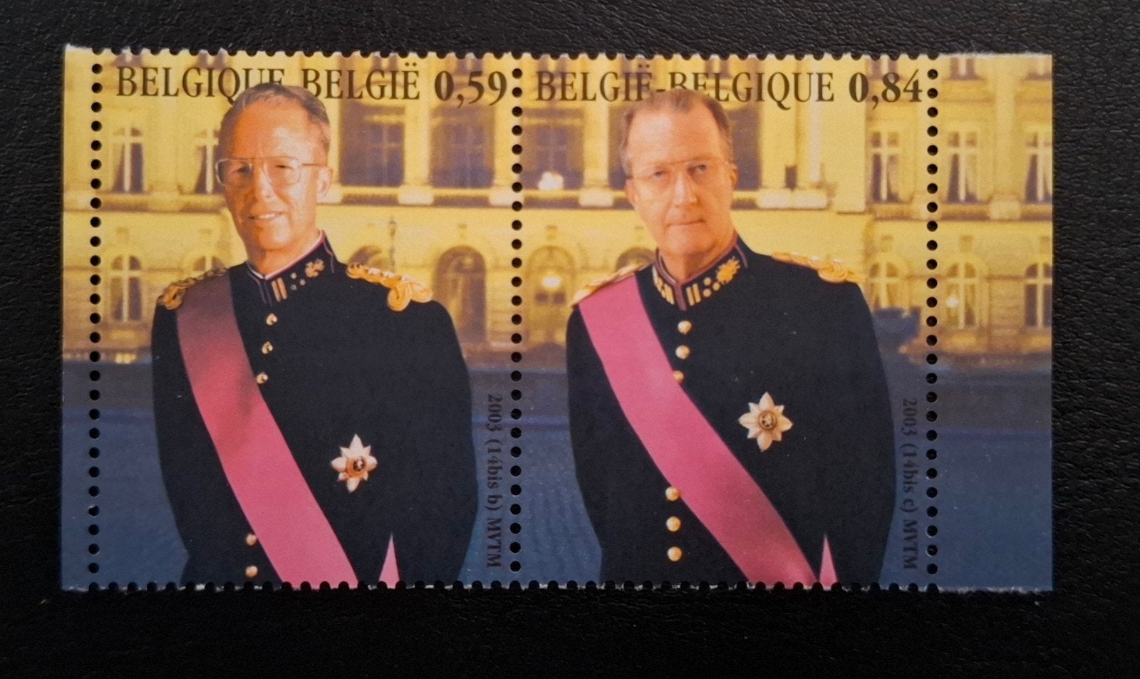 België: OBP 3202/03 ** Hulde aan de Koning 2003., Postzegels en Munten, Koninklijk huis, Frankeerzegel, Ophalen of Verzenden, Zonder stempel