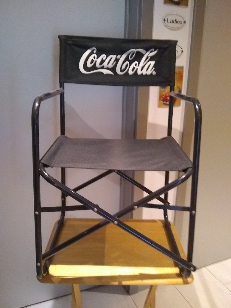 COCA COLA REGISSEURSSTOEL, Ophalen, Zo goed als nieuw