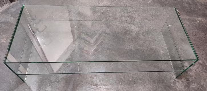 TABLE BASSE, 100 à 150 cm, MODERN, Comme neuf, Verre