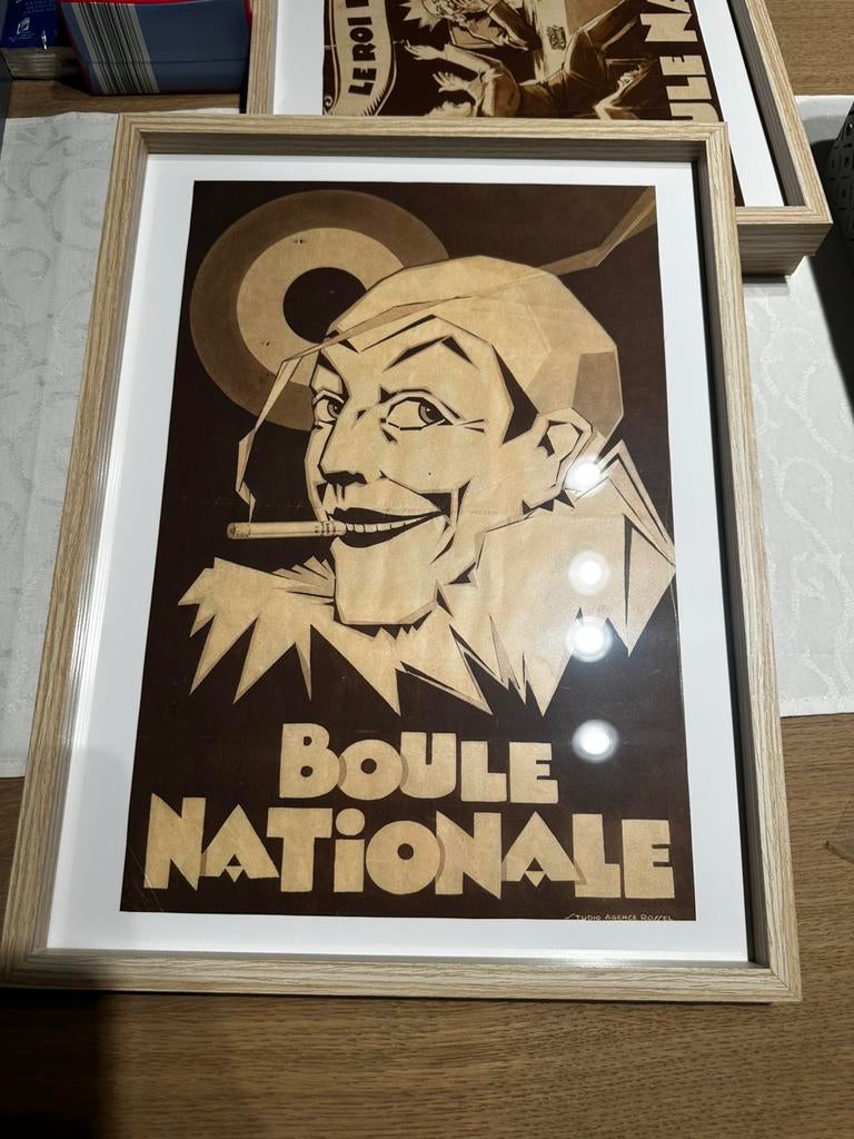 3x oude poster Boule Nationale, Verzamelen, Ophalen of Verzenden, Zo goed als nieuw