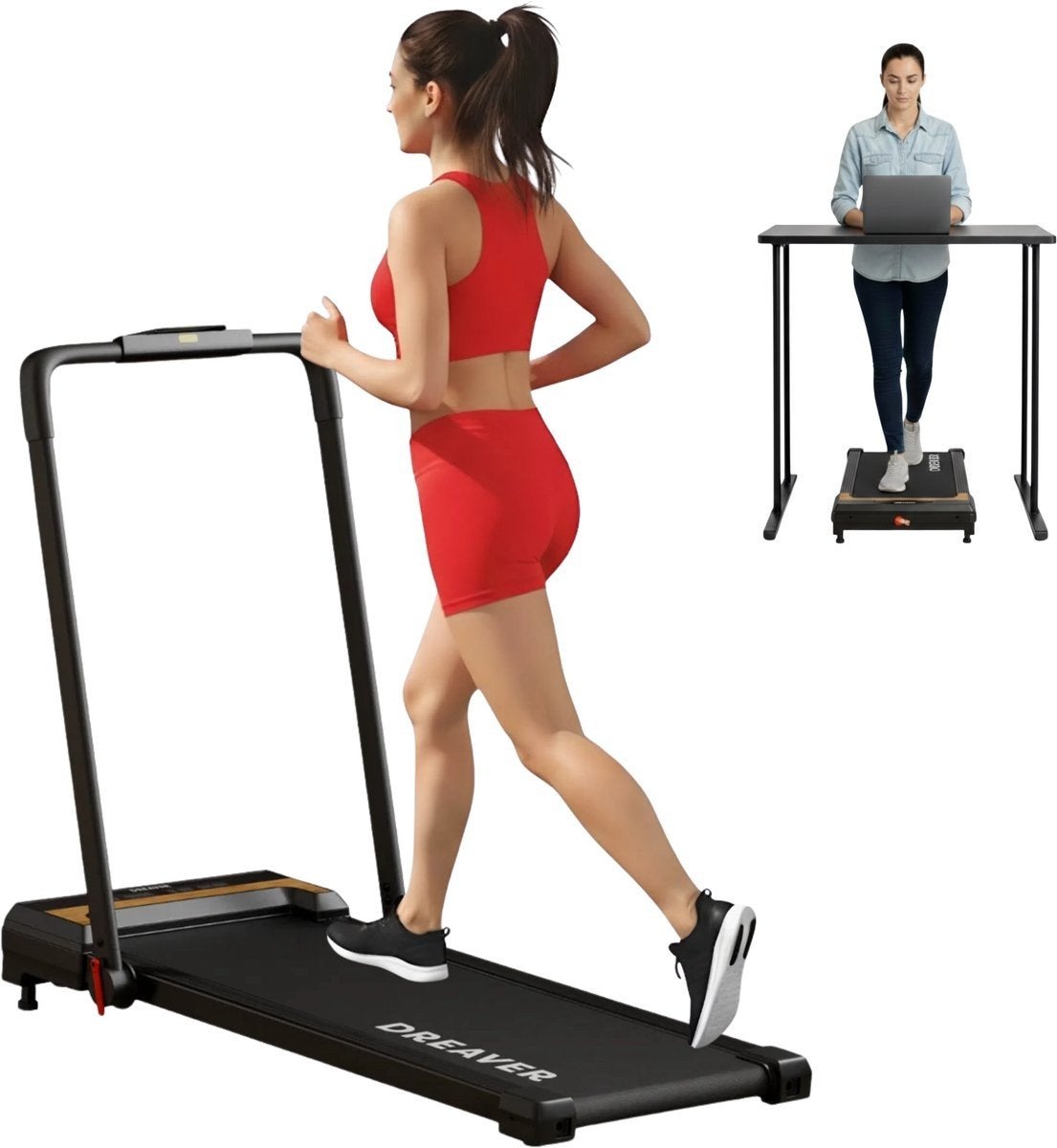 Dreaver X250 Loopband | Compact & Stil | 12 km/u 7% Helling, Ophalen, Kunststof, Gebruikt, Loopband