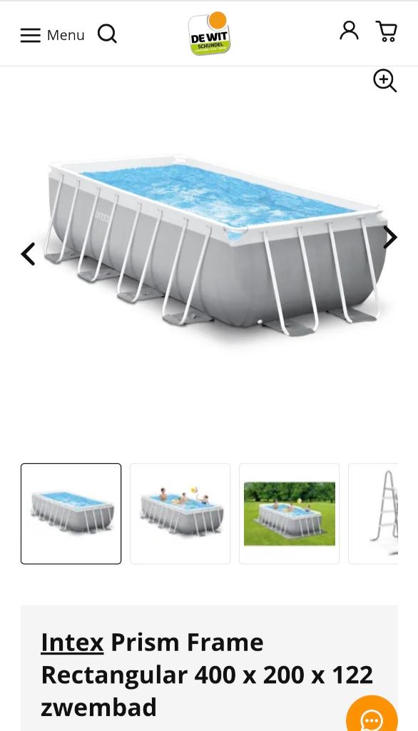 Intex zwembad+ zandfilter, zoutfilter en warmtepomp, Tuin en Terras, Gebruikt, 200 tot 300 cm, Rechthoekig, Ophalen
