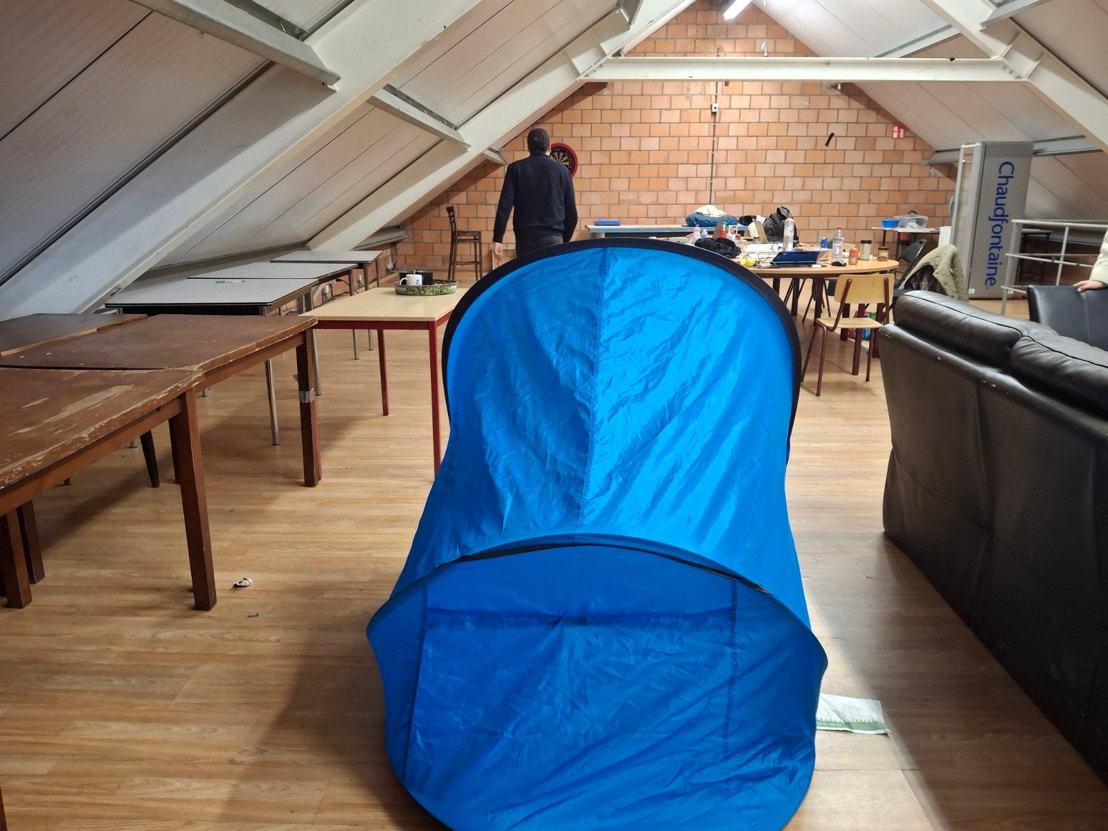 windtent quechua, Enlèvement