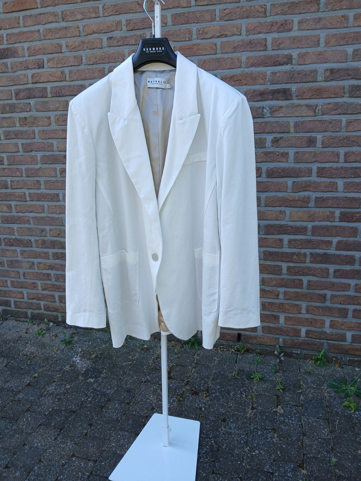 linen blazer van Nathalie Vleeschouwer, Enlèvement ou Envoi