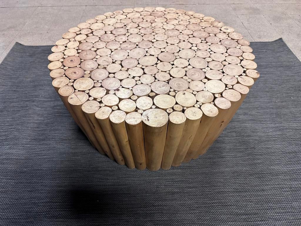 (Maison du monde) Robinson salontafel eucalyptushout, Maison du monde, Zo goed als nieuw, Overig, Maison du monde