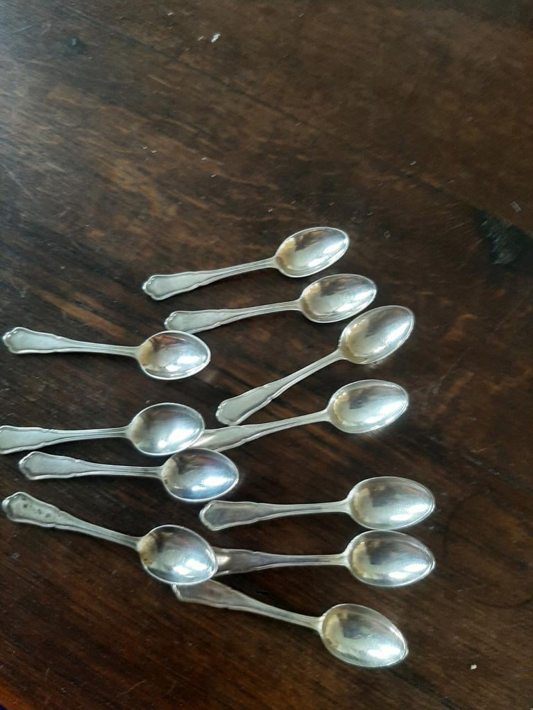 Cuillères à café en argent, Antiquités & Art, Enlèvement ou Envoi