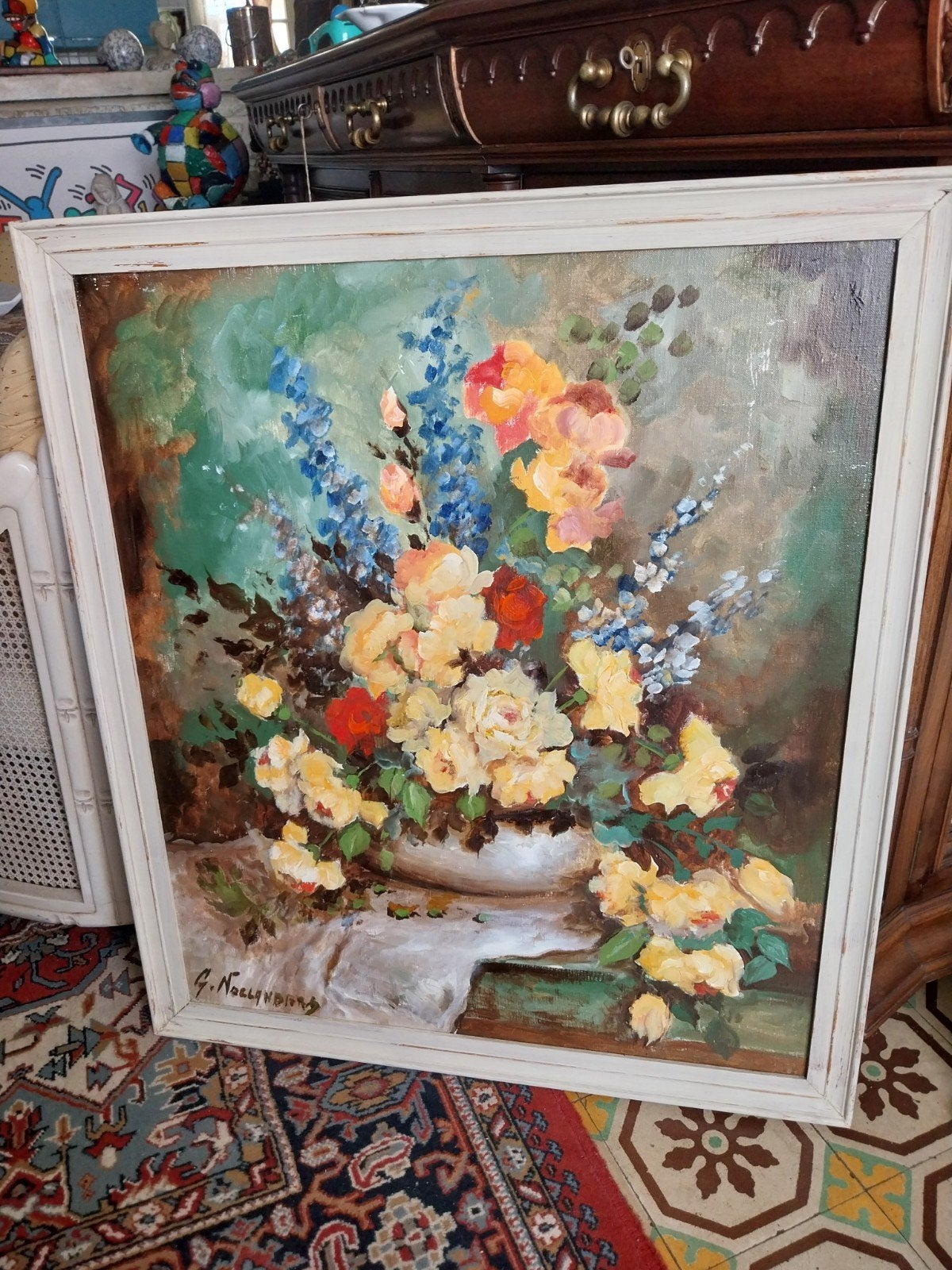 Gaston Noelanders., Antiquités & Art, Enlèvement, Toile