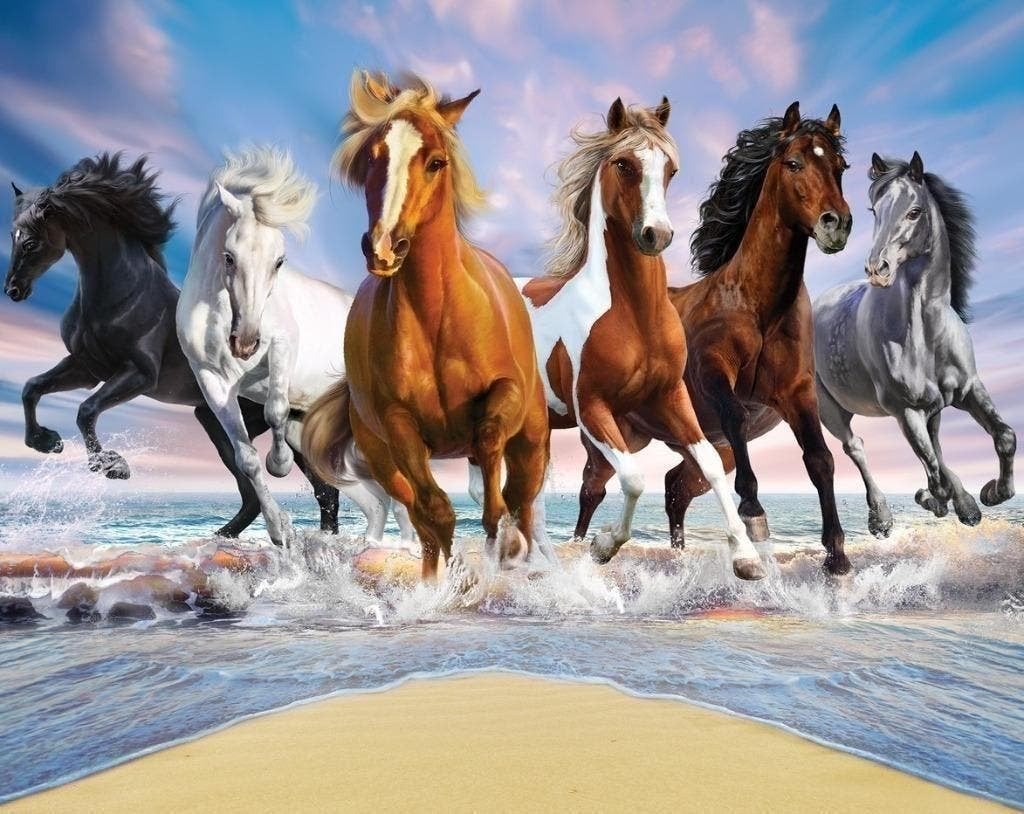 Paarden Poster Behang - Walltastic - Van 75 voor 49!, Enlèvement ou Envoi, Papier peint, 5 à 10 m², Walltastic