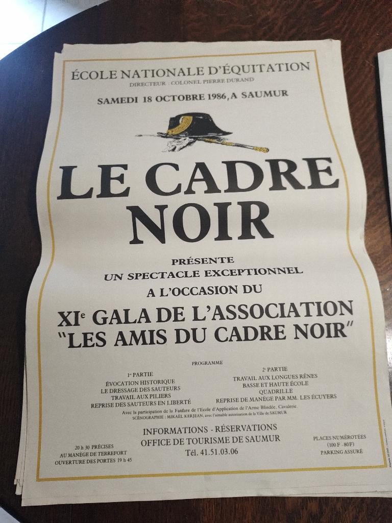 24 Affiches Cadre Noir Saumur, Envoi