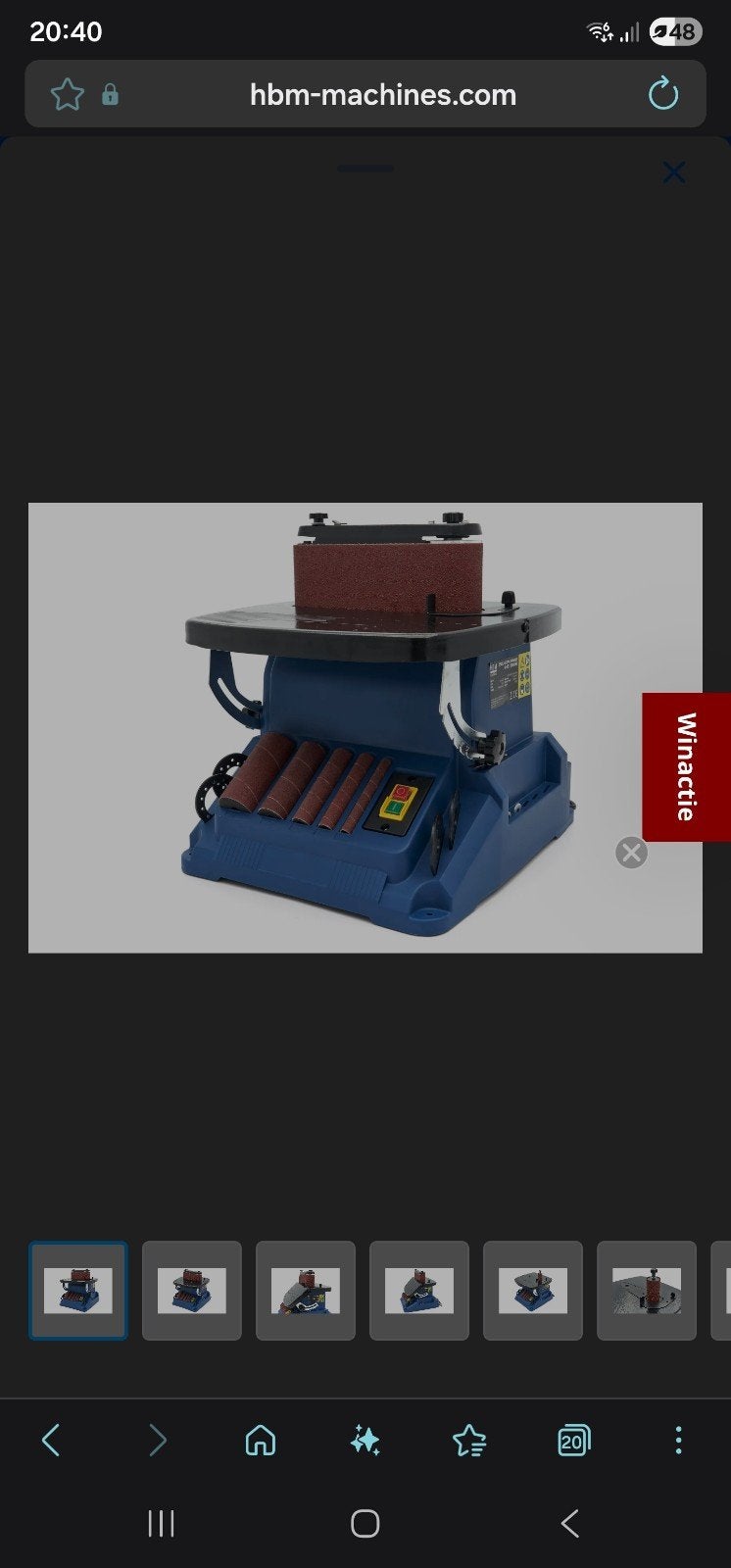 Schuurmachines

HBM Oscillerende spindel en bandschuurmachin, Enlèvement