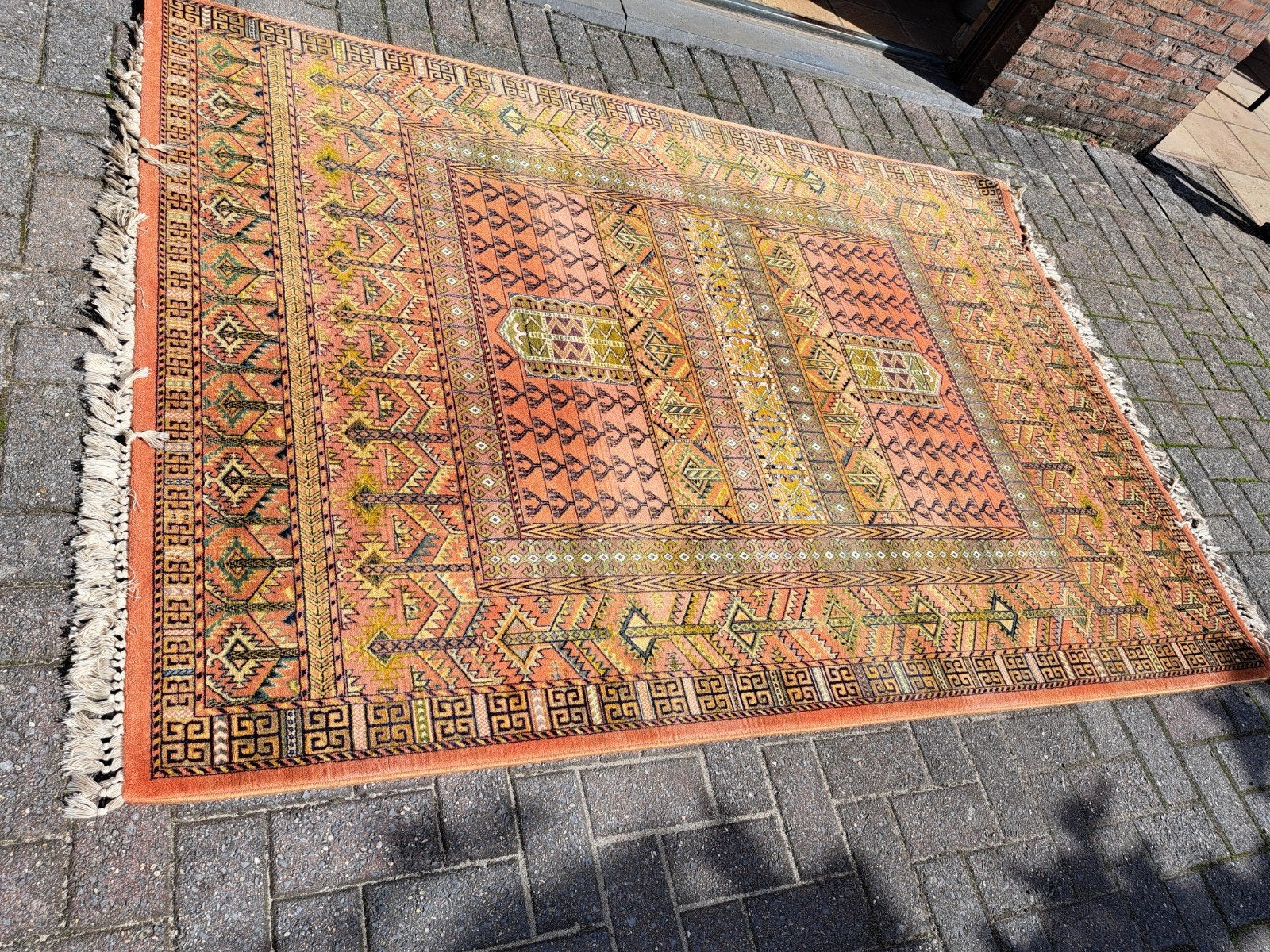 vloermat Perzisch tapijt 100 % wol, Ophalen, Gebruikt, 150 tot 200 cm, 200 cm of meer
