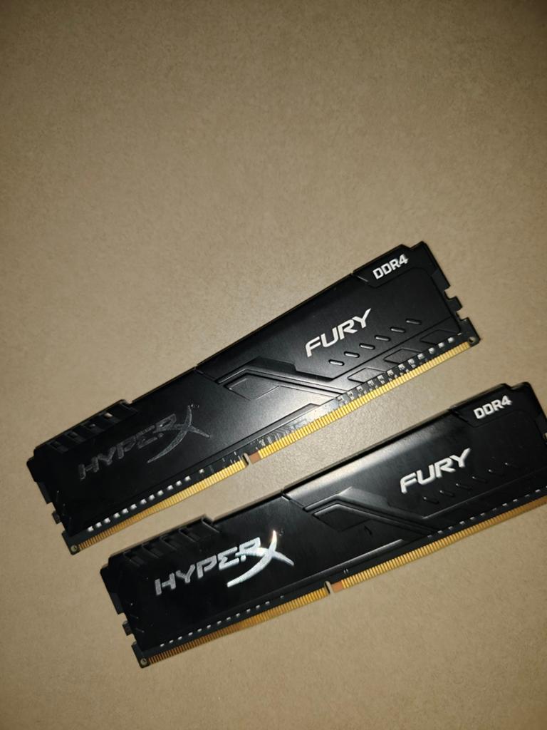 HyperX Fury 16GB (2x8GB) DDR4 3200MHz RAM Desktop Memory Kit, Computers en Software, RAM geheugen, Ophalen, DDR4, Desktop, 16 GB