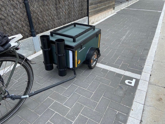 fietskar, Fietsen en Brommers, Nieuw, Biketrailer, Ophalen of Verzenden, 80 kg of meer