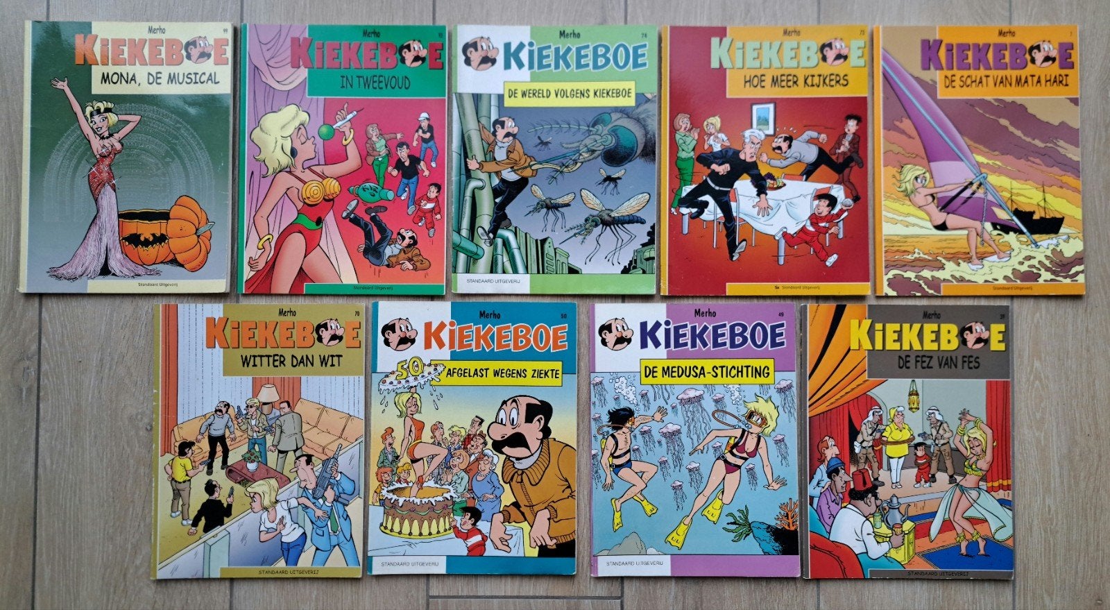 Strips: Kiekeboe, Enlèvement ou Envoi, Utilisé