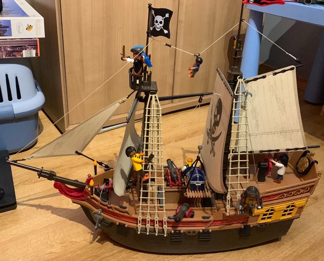 Playmobil - Groot Piratenschip set 5135, Kinderen en Baby's, Speelgoed | Playmobil, Ophalen of Verzenden, Zo goed als nieuw