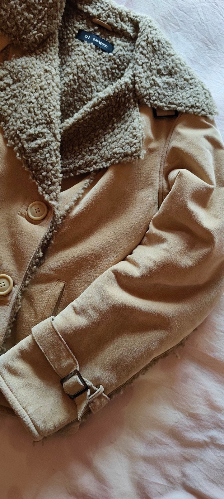 beige jas,maat large,merk oakwood, Kleding | Dames, Beige, Maat 42/44 (L), Ophalen of Verzenden, Oakwood