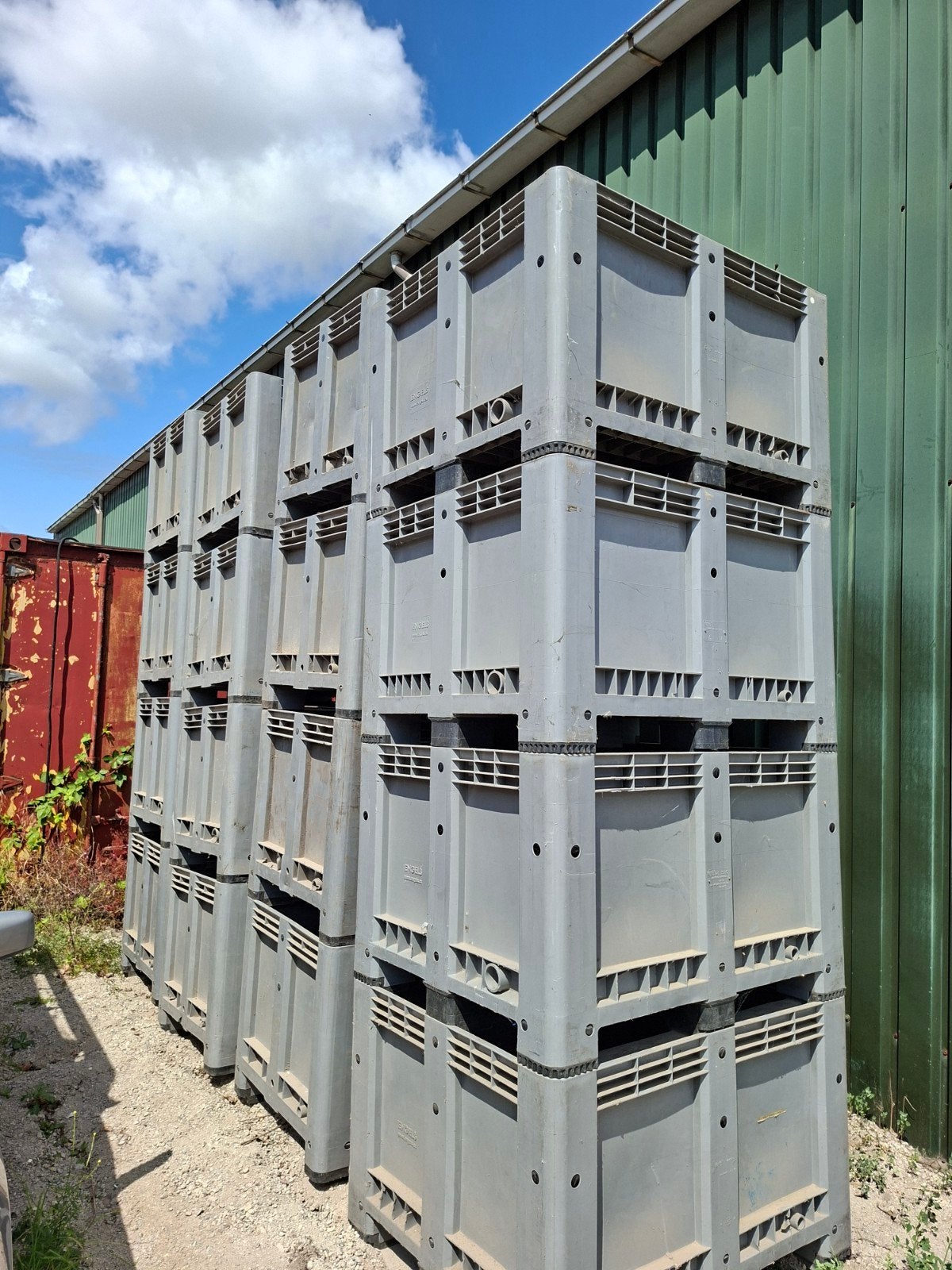 kunststof palletboxen kratten pallet box, Doe-het-zelf en Bouw, Kratten en Dozen, Ophalen